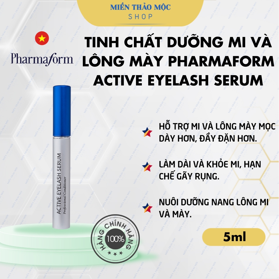 Tinh chất dưỡng mi lông mày Pharmaform Active Eyelash Serum 5ml